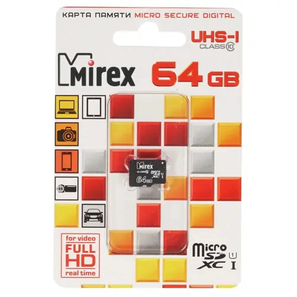 Флеш (Flash) карты Mirex 13612-MC10SD64 64 ГБ