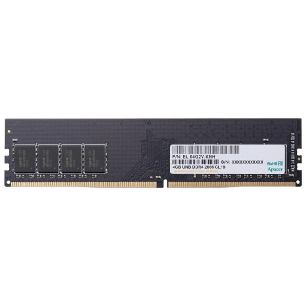 ОЗУ Apacer DDR4 DIMM 4GB EL.04G2V.KNH DIMM, DDR4, 4 Гб, 2666 МГц