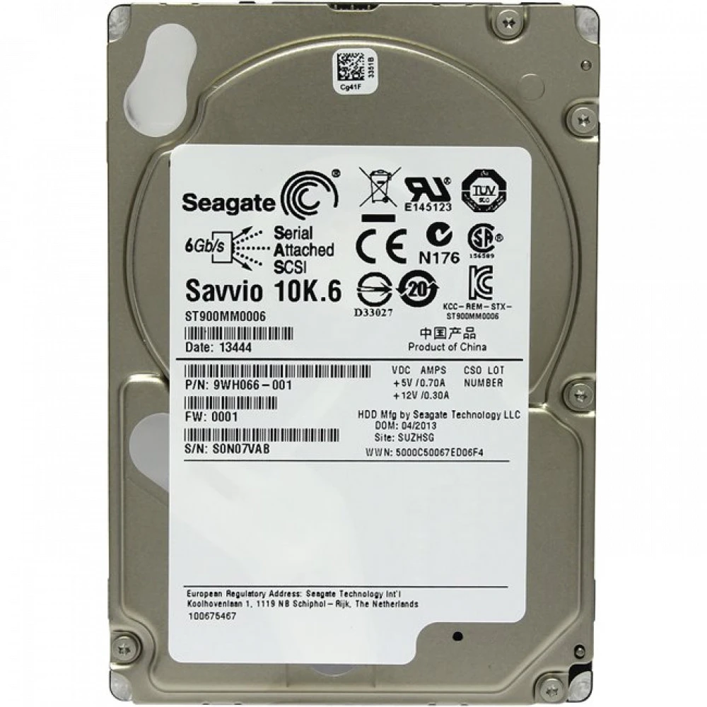 Серверный жесткий диск Seagate Savvio 300GB 6G 10K SAS 128MB 2.5 ST300MM0006 HDD, 2,5 SFF, 300 ГБ, SAS