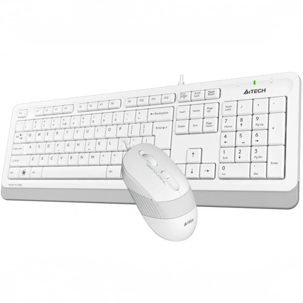 Клавиатура + мышь A4Tech Fstyler F1010 WHITE