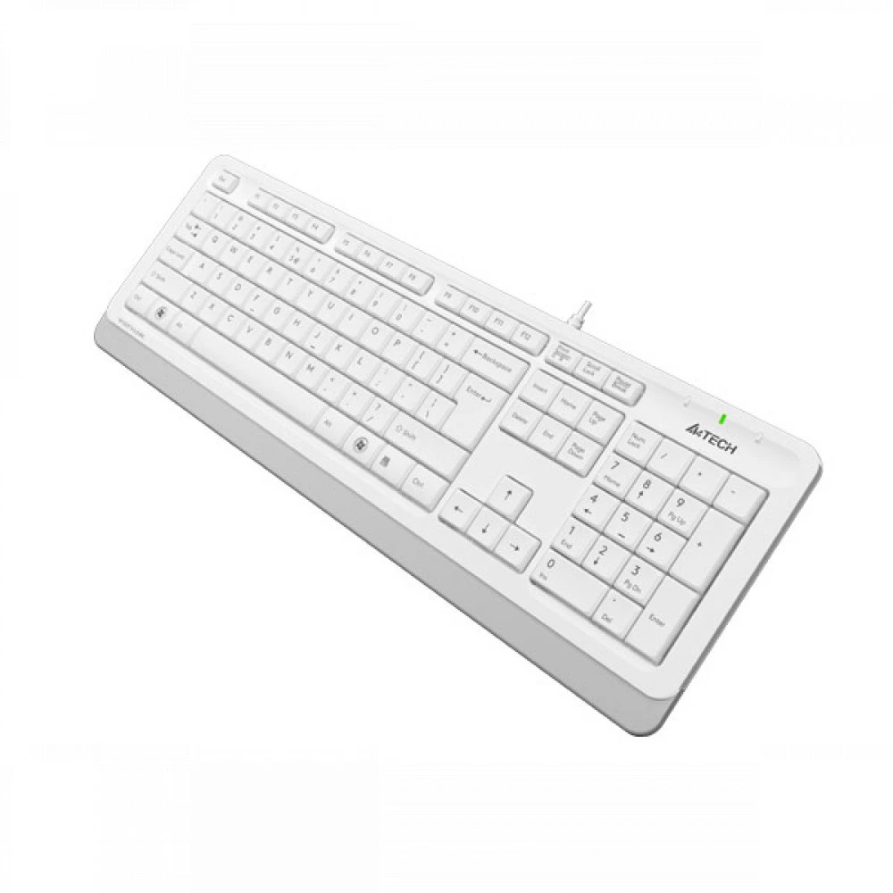 Клавиатура A4Tech Клавиатура Fstyler FK10 FK10 WHITE Проводная, USB