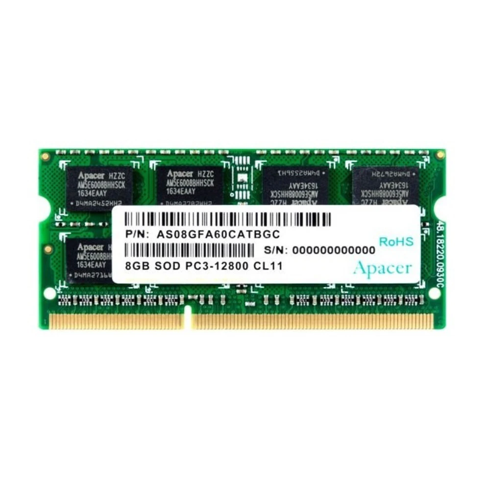 ОЗУ Apacer DS.08G2K.KAM SO-DIMM, DDR3, 8 Гб, 1600 МГц