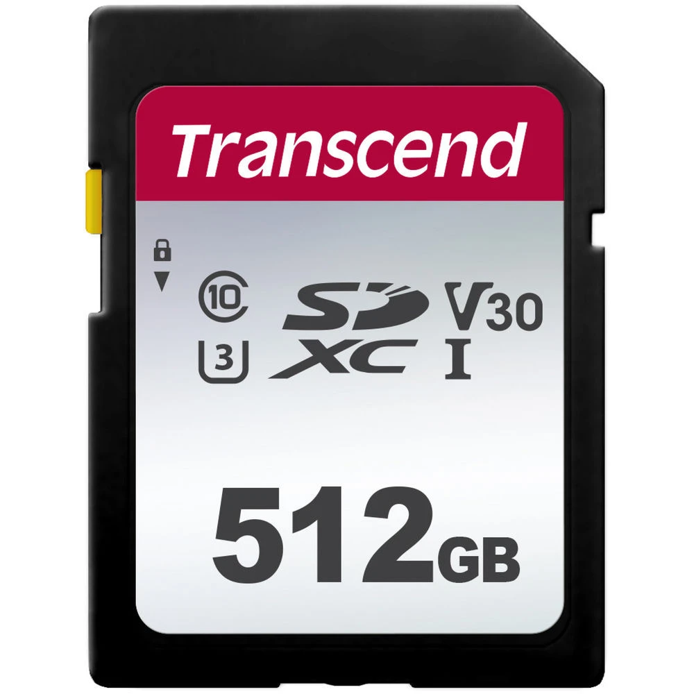 Флеш (Flash) карты Transcend 300S UHS-I SDXC TS512GSDC300S 512 ГБ