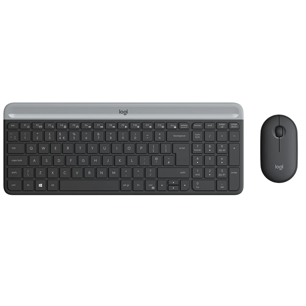Клавиатура + мышь Logitech Slim Wireless Keyboard and Mouse Combo MK470 GRAPHITE 920-009206