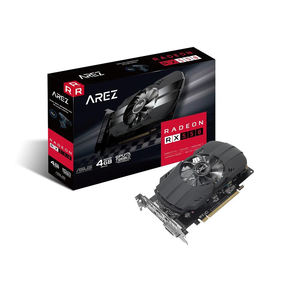 Видеокарта Asus AREZ Phoenix Radeon RX 550 AREZ-PH-RX550-4G-M7 4 ГБ