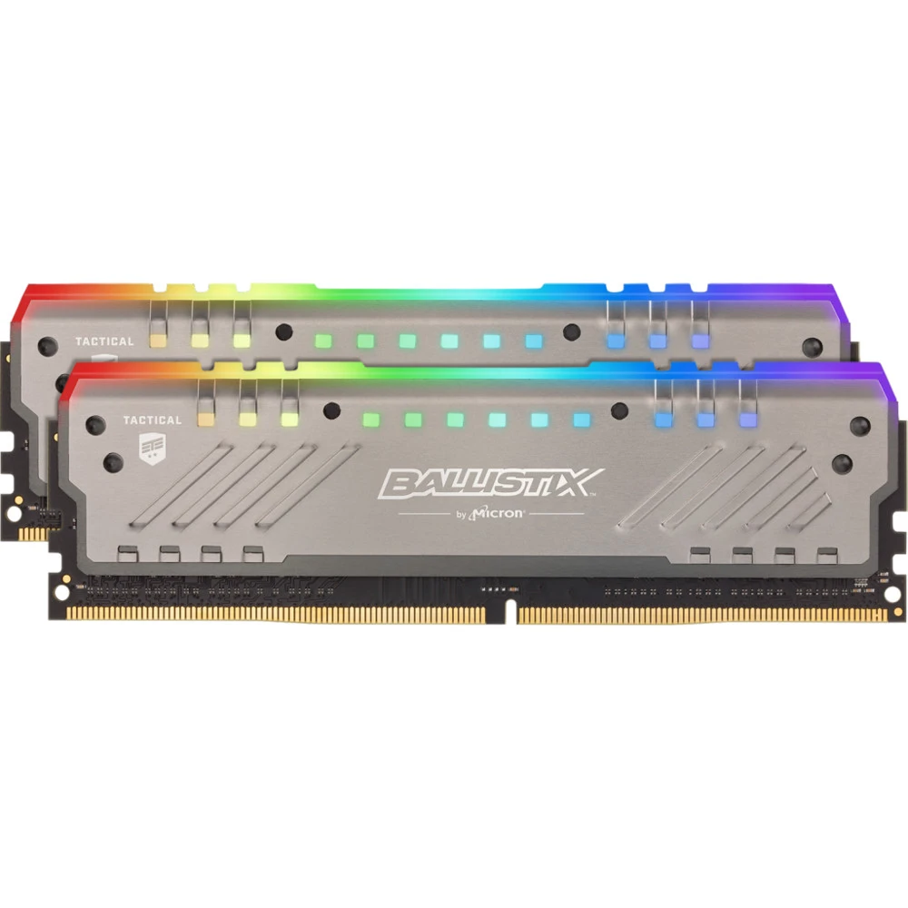 ОЗУ Crucial Ballistix Tactical Tracer RGB 16GB Kit (2x8GB) BLT2K8G4D32AET4K DIMM, DDR4, 16 Гб (2 х 8 Гб), 3200 МГц