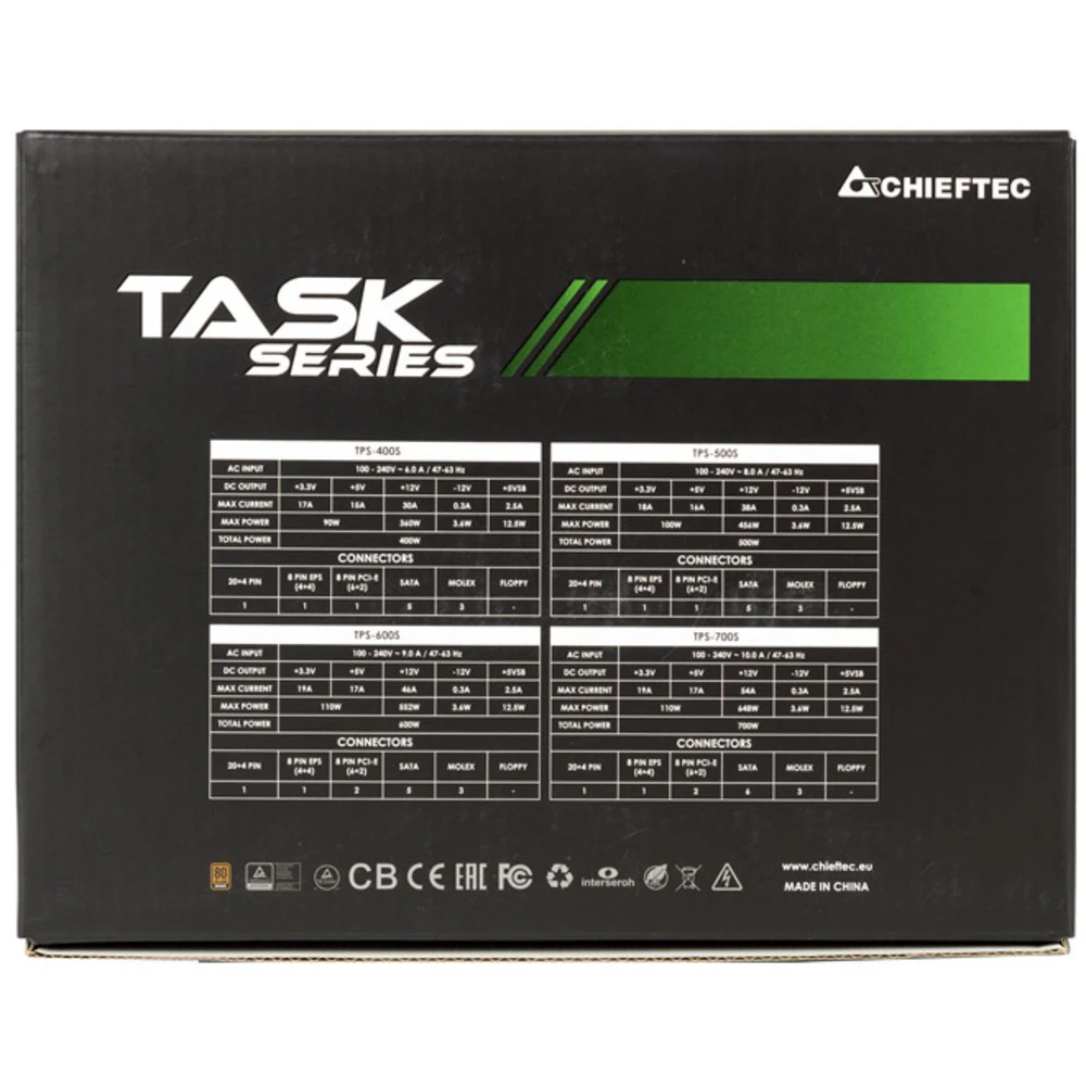 Блок питания Chieftec TPS-600S 600 Вт