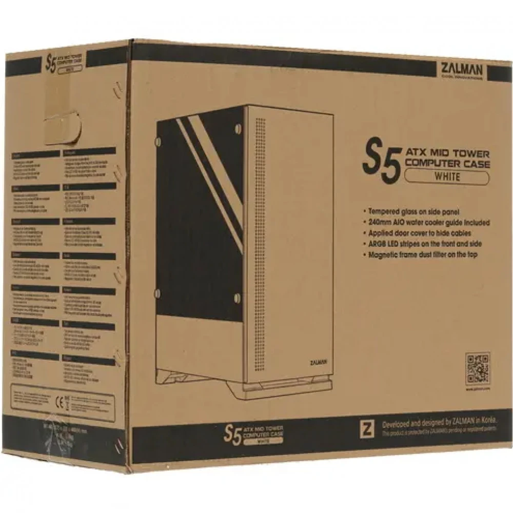 Корпус Zalman S5 White Mid-Tower