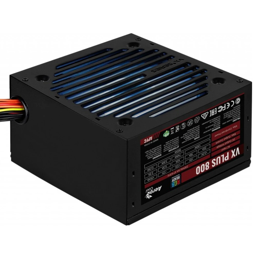 Блок питания Aerocool VX PLUS 800 RGB 800 Вт