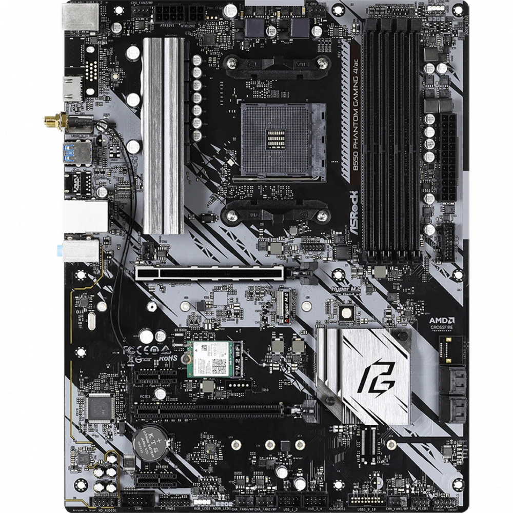 Материнская плата ASRock B550 PHANTOM GAMING 4/AC ATX, AMD AM4