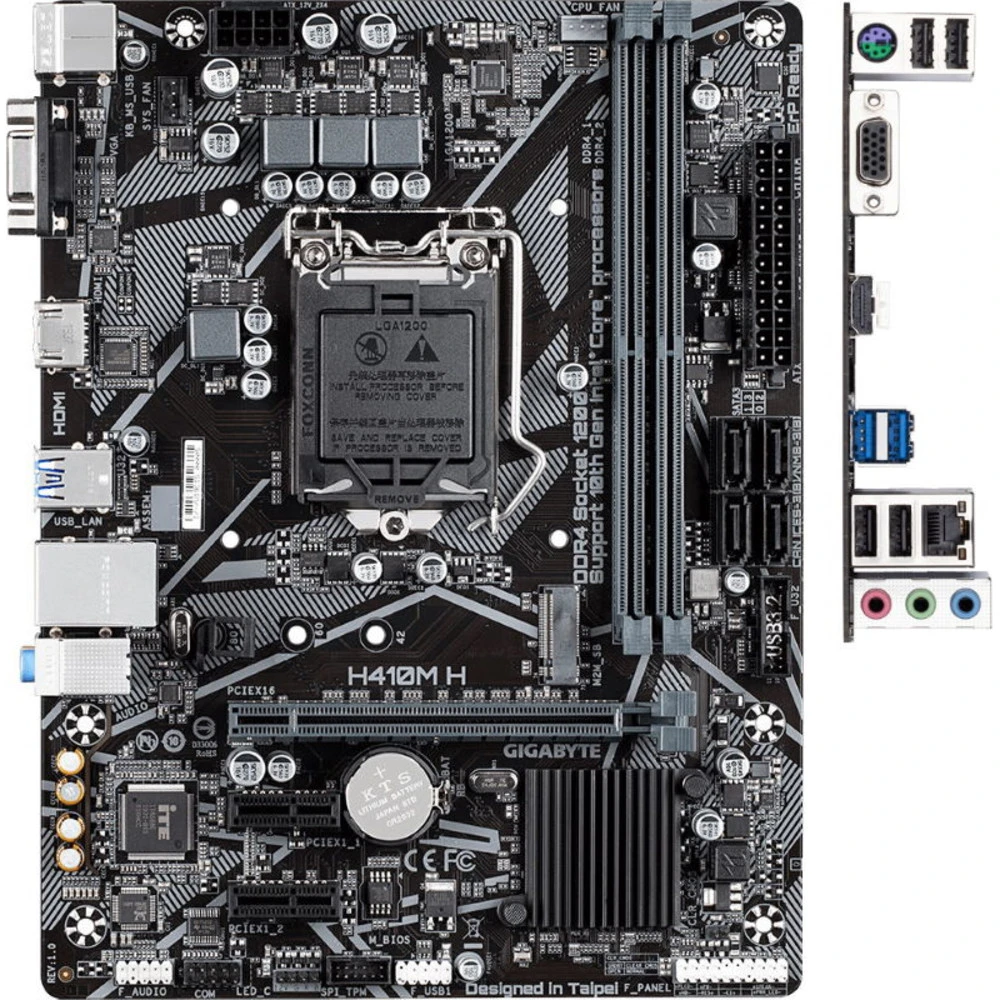 Материнская плата Gigabyte H410M H Micro-ATX, LGA 1200