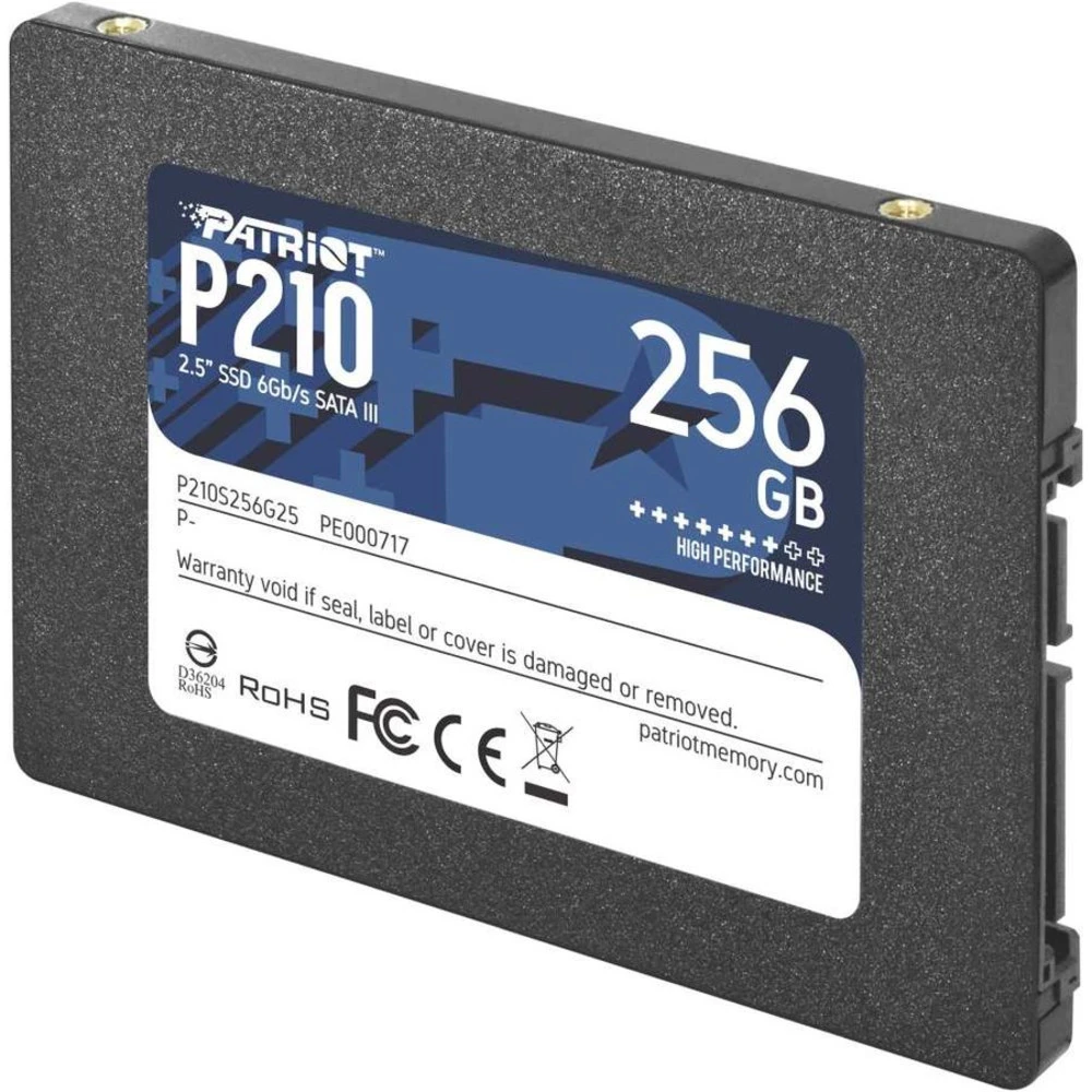Жесткий диск Patriot P210 P210S256G25 SSD (твердотельные), 256 ГБ, 2.5 дюйма, SATA