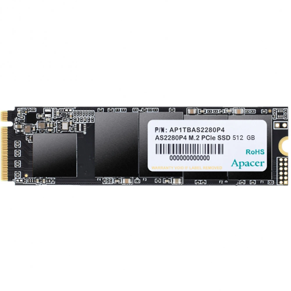 Жесткий диск Apacer AS2280P4 AP512GAS2280P4-1 SSD (твердотельные), 512 ГБ, M.2, PCIe