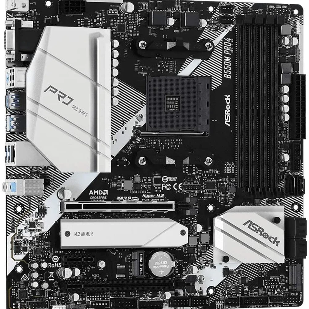 Материнская плата ASRock B550M Pro4 B550M PRO4 Micro-ATX, AMD AM4