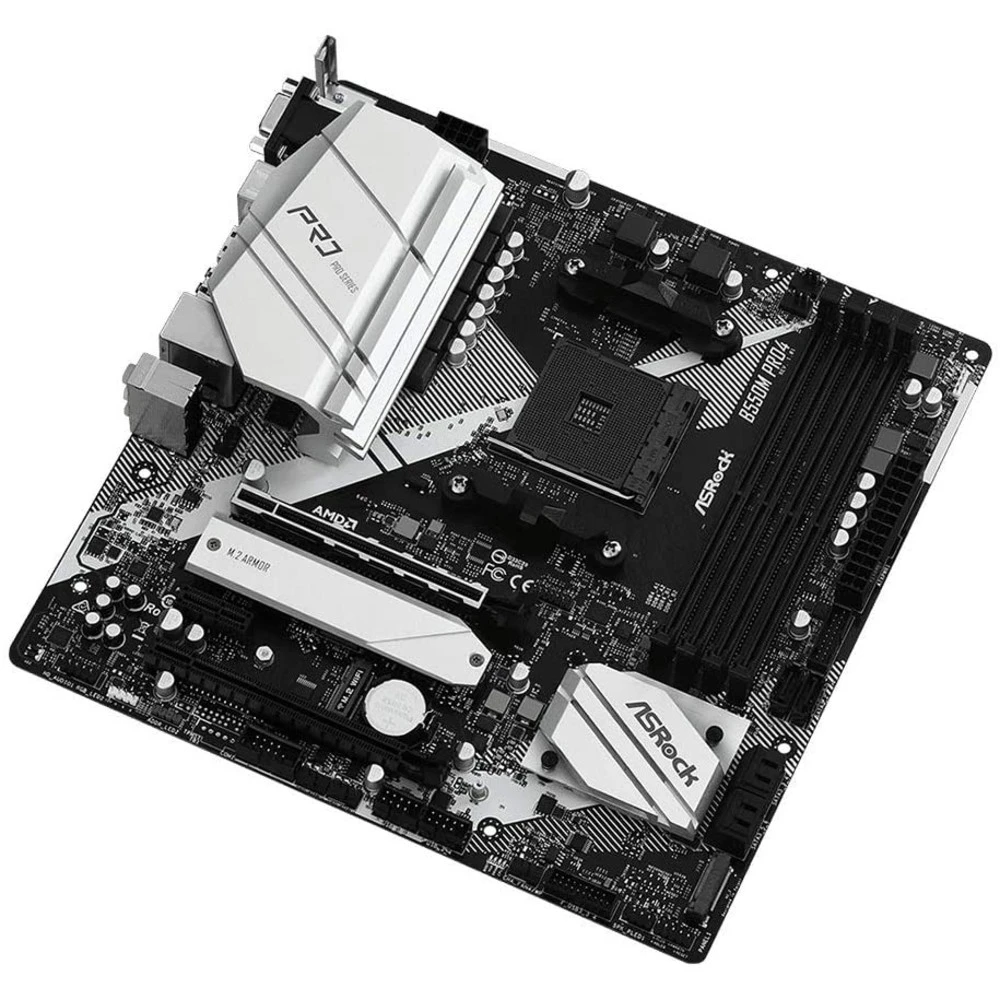Материнская плата ASRock B550M Pro4 B550M PRO4 Micro-ATX, AMD AM4