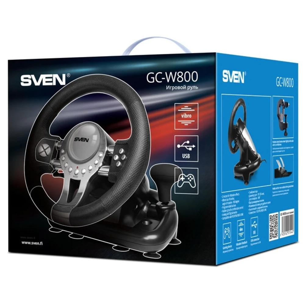Манипулятор Sven Руль + педали GC-W800 SV-015442