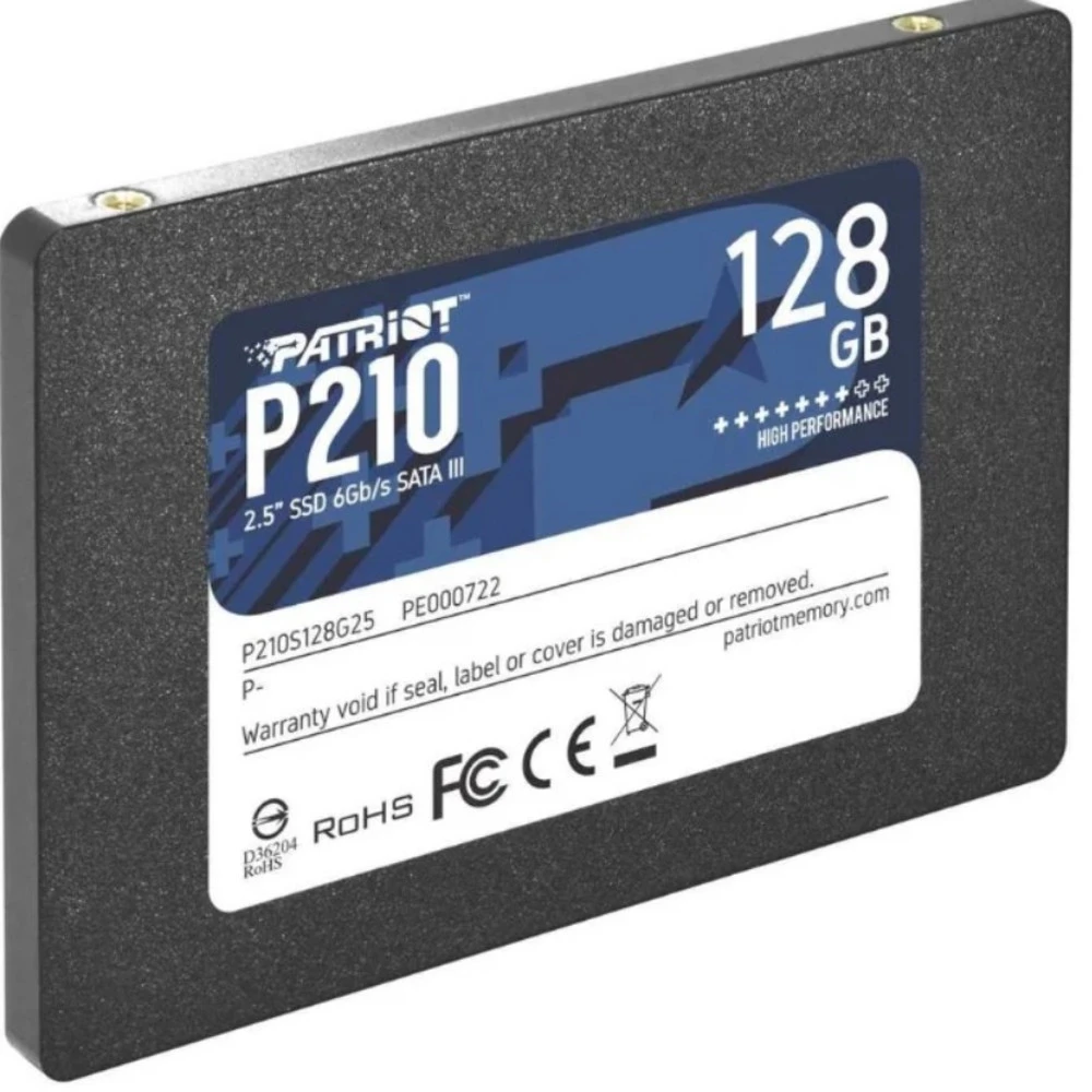 Жесткий диск Patriot P210S128G25 SSD (твердотельные), 128 ГБ, 2.5 дюйма, SATA