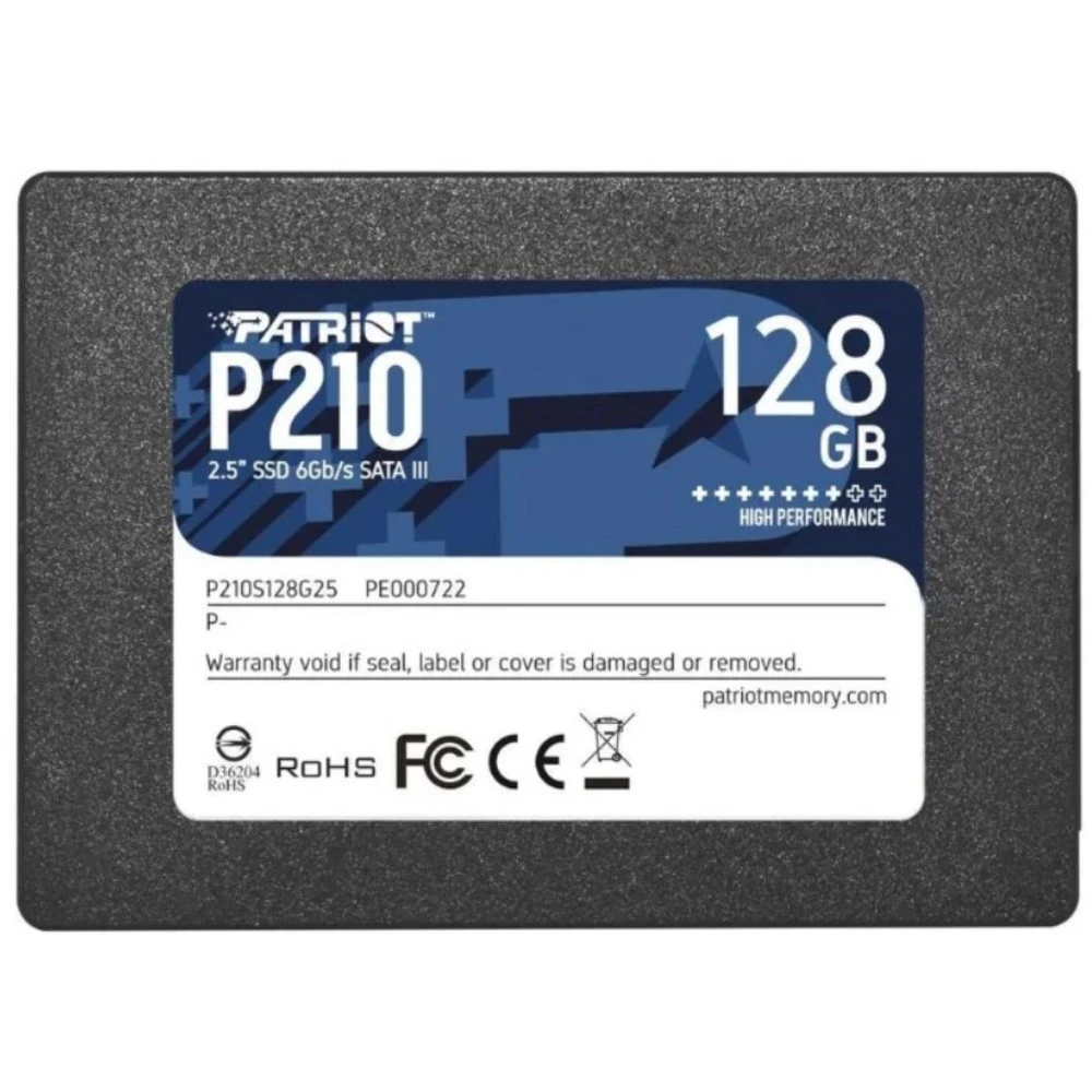 Жесткий диск Patriot P210S128G25 SSD (твердотельные), 128 ГБ, 2.5 дюйма, SATA