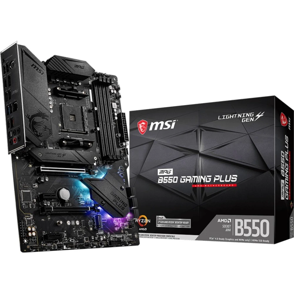 Материнская плата MSI MPG B550 GAMING PLUS ATX, AMD AM4