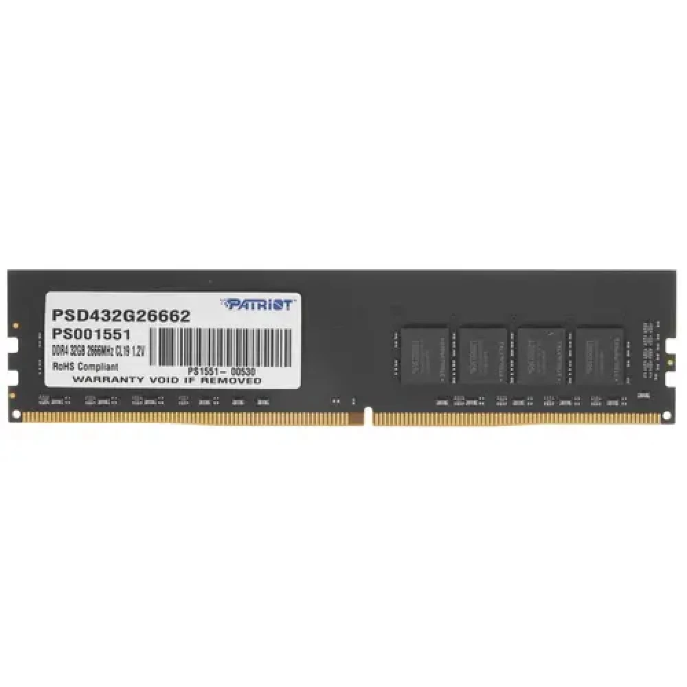 ОЗУ Patriot Signature Line PSD432G26662 DIMM, DDR4, 32 Гб, 2666 МГц