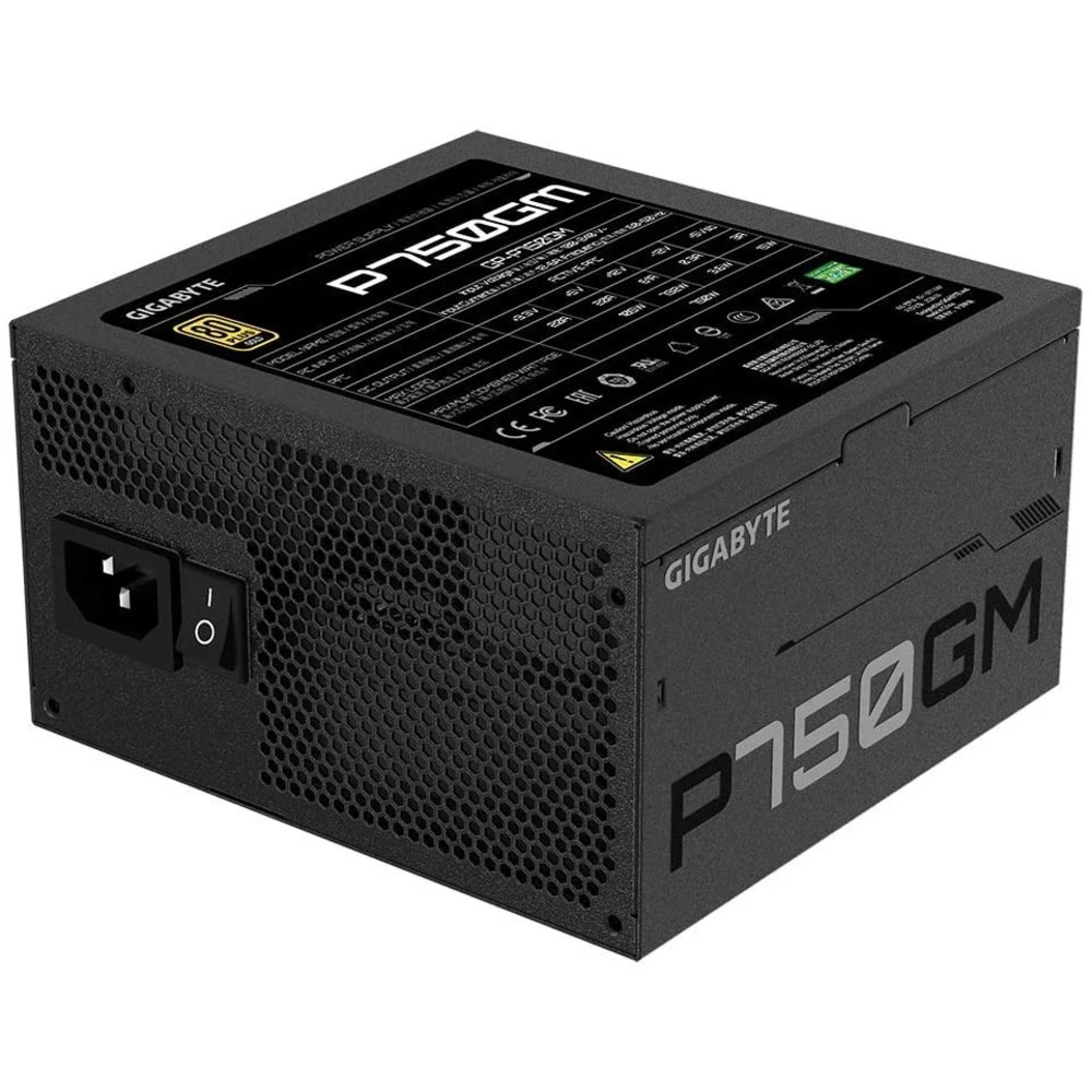 Блок питания Gigabyte GP-P750GM (80 Plus Gold 750W, Modular, Smart Fan, Smart Power Protection, 5 Year Warranty, Power Supply) 750 Вт