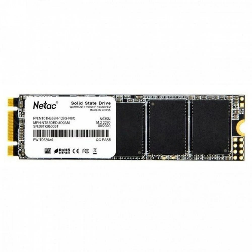 Жесткий диск Netac N535N NT01N535N-128G-N8X SSD (твердотельные), 128 ГБ, M.2, SATA