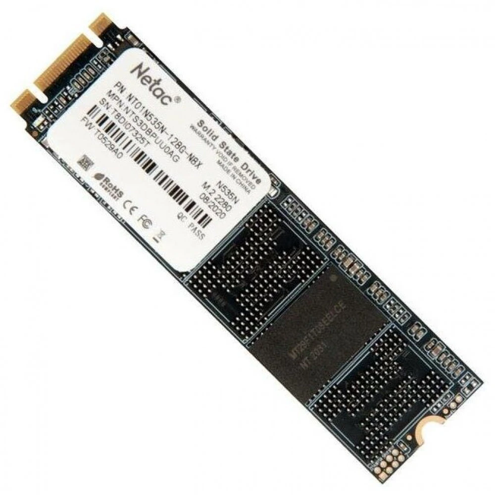 Жесткий диск Netac N535N NT01N535N-128G-N8X SSD (твердотельные), 128 ГБ, M.2, SATA