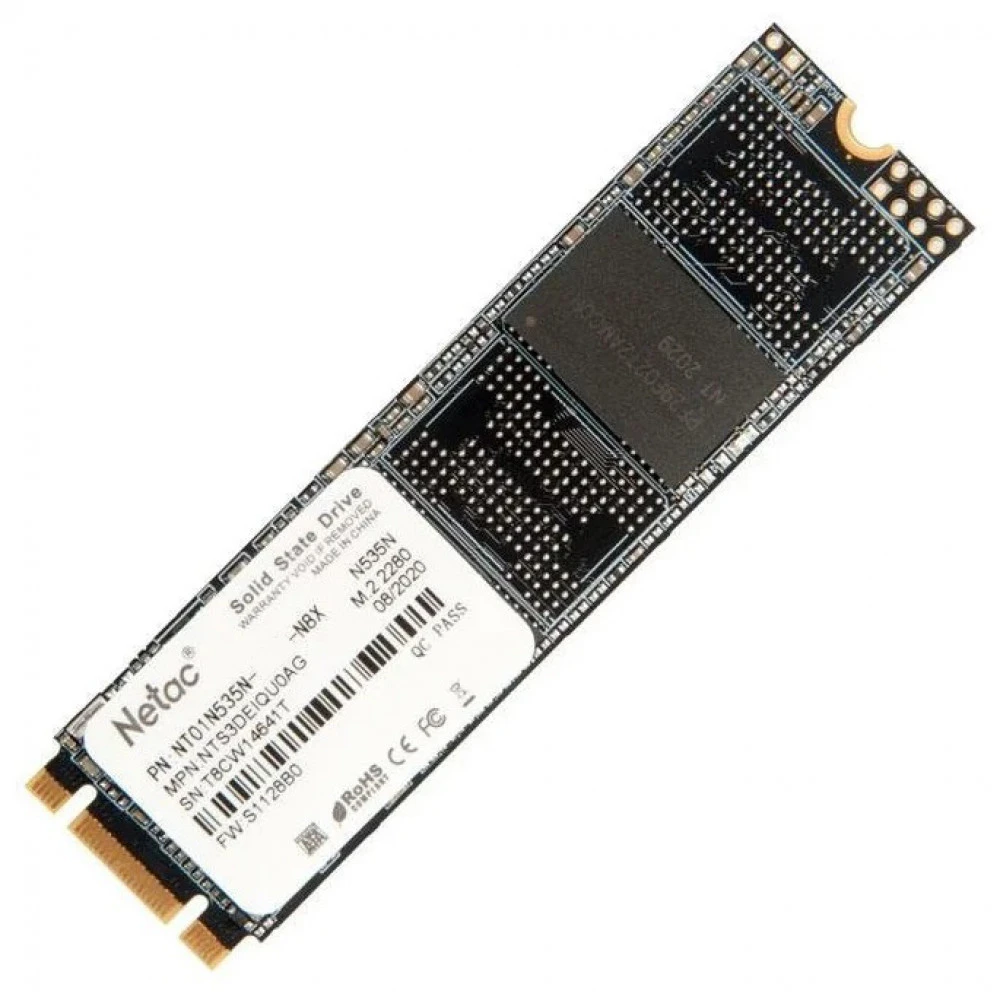 Жесткий диск Netac N535N NT01N535N-256G-N8X SSD (твердотельные), 256 ГБ, M.2, PCIe