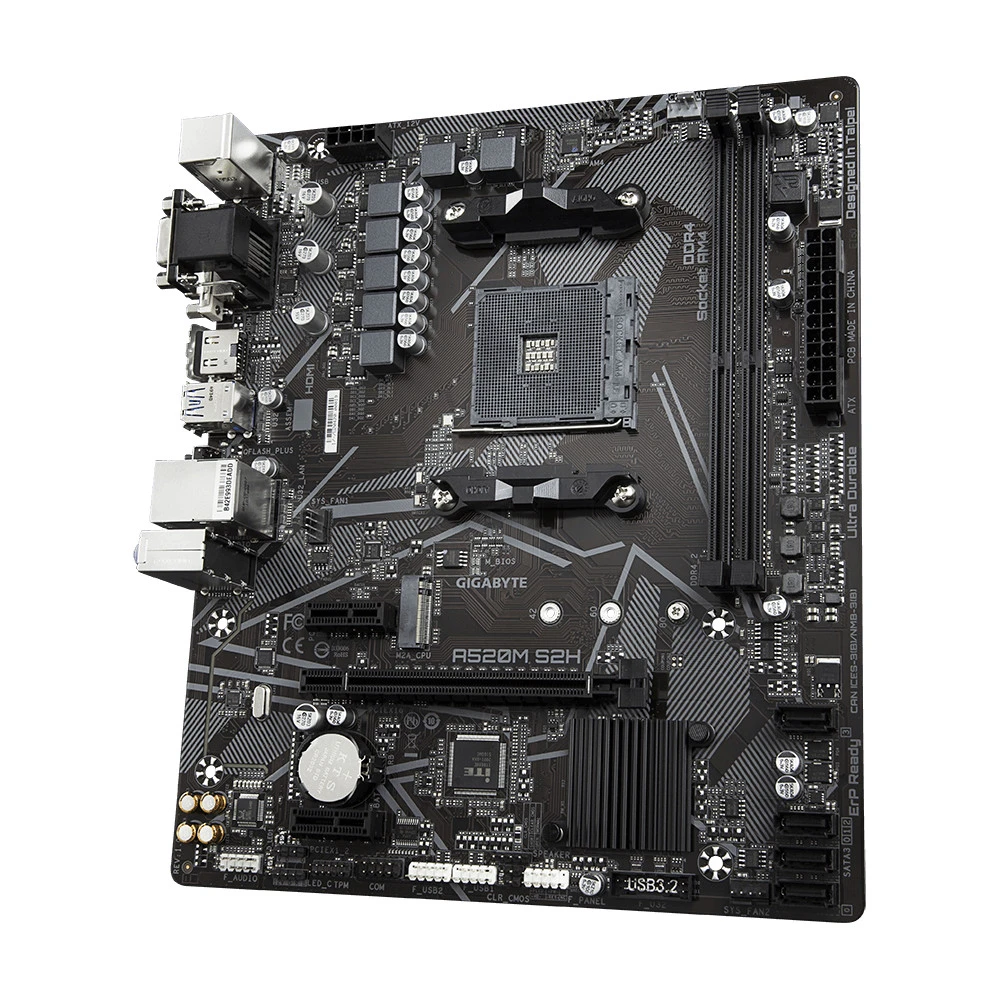 Материнская плата Gigabyte A520M S2H Micro-ATX, AMD AM4