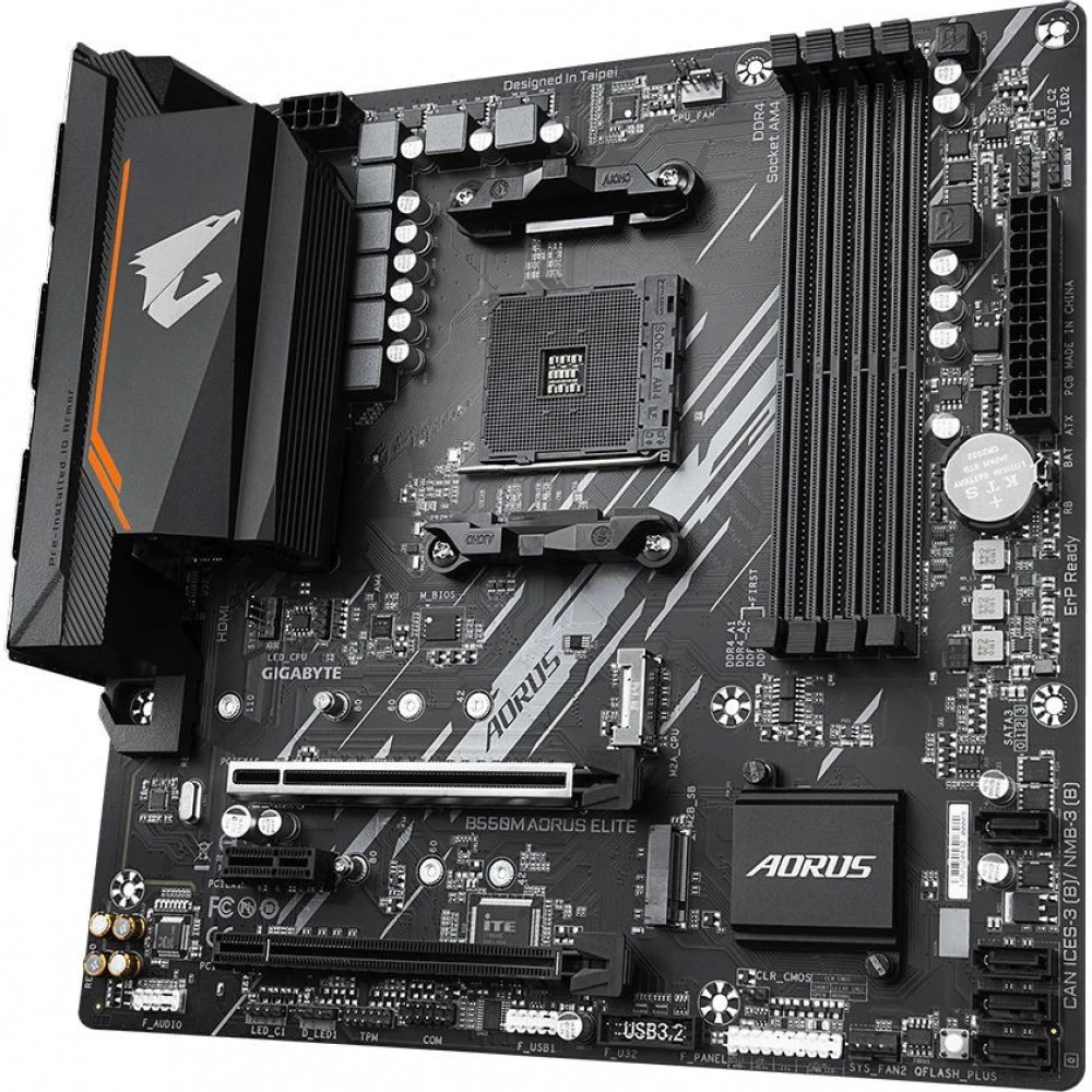 Материнская плата Gigabyte B550M AORUS ELITE 9MB55MAEL-00-10 Micro-ATX, AMD AM4