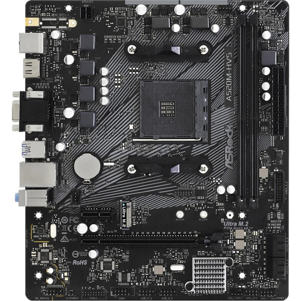 Материнская плата ASRock A520M-HVS Micro-ATX, AMD AM4