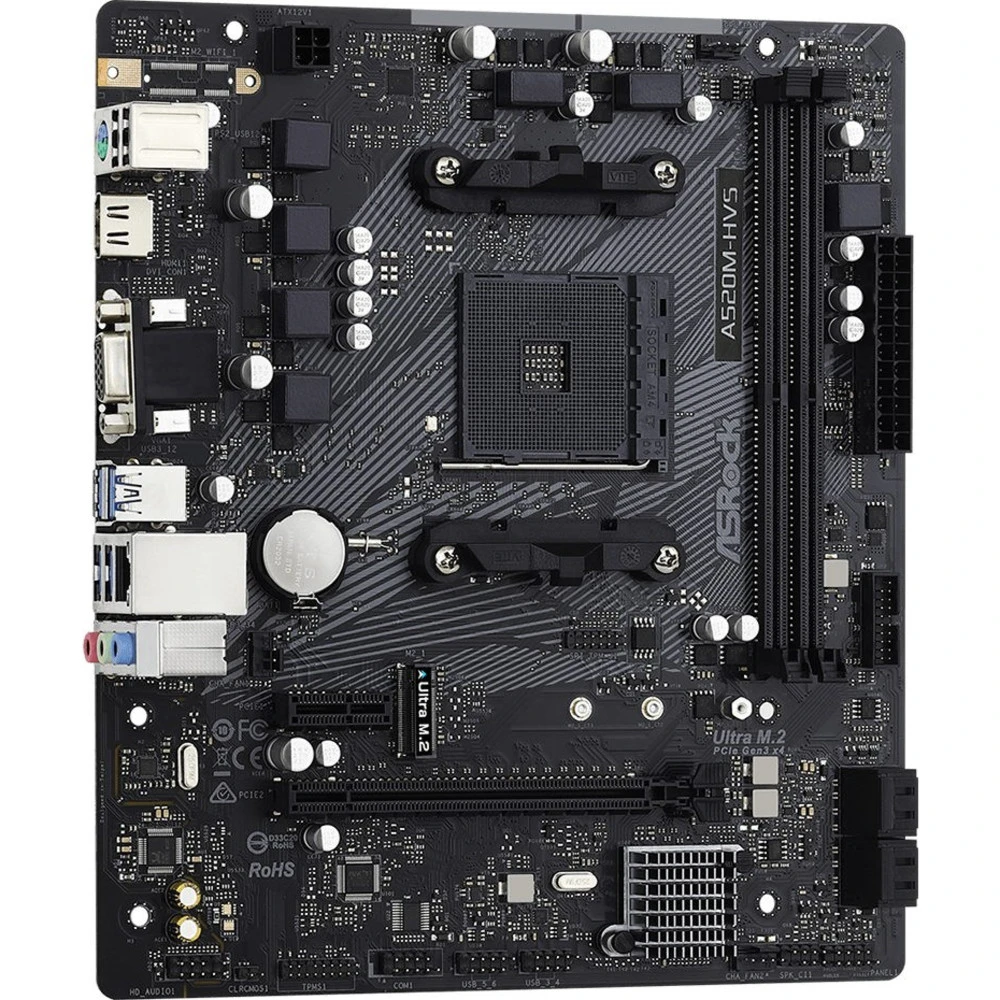 Материнская плата ASRock A520M-HVS Micro-ATX, AMD AM4
