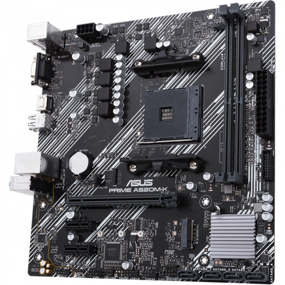 Материнская плата Asus PRIME A520M-K Micro-ATX, AMD AM4