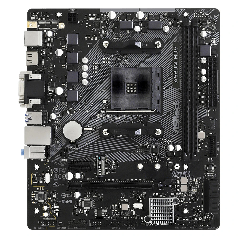 Материнская плата ASRock A520M-HDV Micro-ATX, AMD AM4