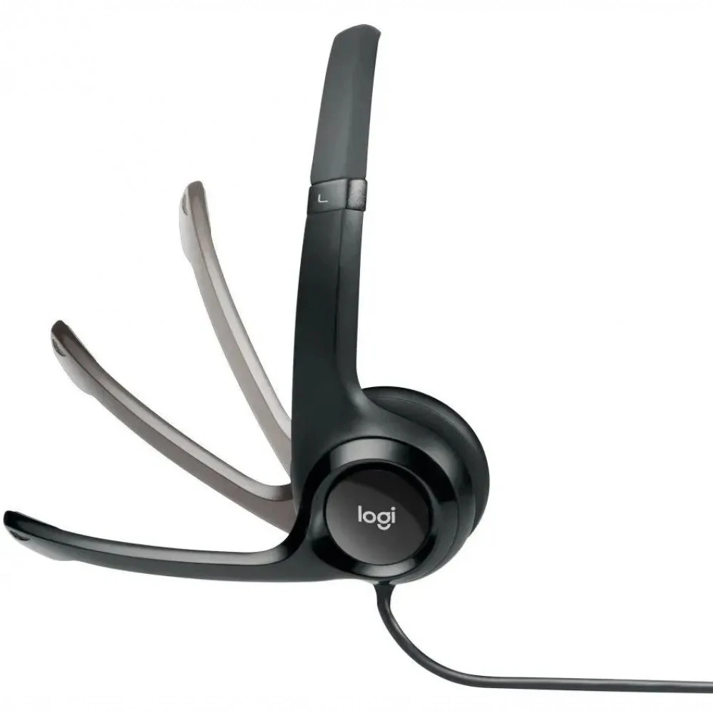 Наушники Logitech USB-гарнитура H390 с шумоподавляющим микрофоном 981-000406