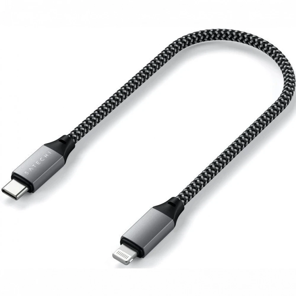 Кабель интерфейсный Satechi USB Type-C - Lightning, 0.25м, ST-TCL10M