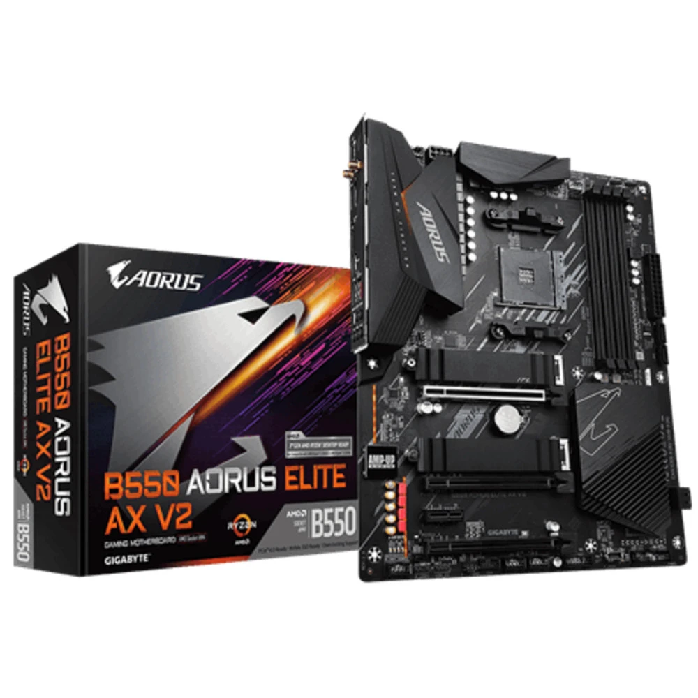 Материнская плата Gigabyte B550 AORUS ELITE AX V2 ATX, AMD AM4