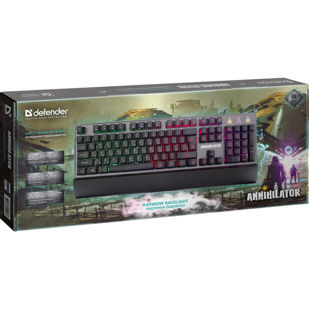 Клавиатура Defender GK-013 Annihilator 45013 Проводная, USB