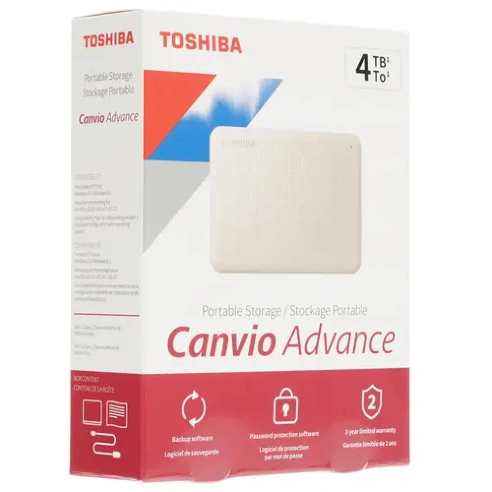 Внешние накопители Toshiba Canvio Advance [HDTCA40EW3CA] 4 ТБ