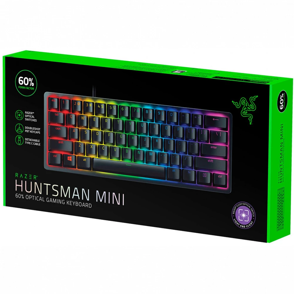 Клавиатура Razer Huntsman Mini (Purple Switch) RZ03-03391500-R3R1 Проводная, USB