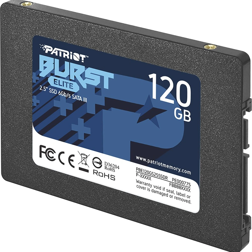 Жесткий диск Patriot Burst Elite PBE120GS25SSDR SSD (твердотельные), 120 ГБ, 2.5 дюйма, SATA