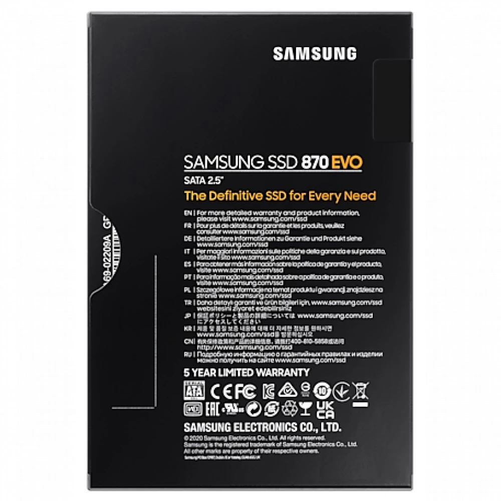 Жесткий диск Samsung 870 EVO Client SSD 250 ГБ MZ-77E250BW SSD (твердотельные), 250 ГБ, 2.5 дюйма, SATA