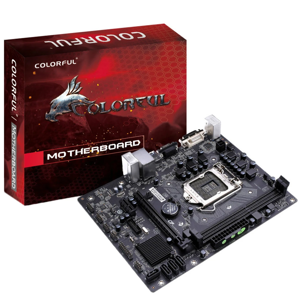 Материнская плата Colorful S-1151 H110 C.H110M-K D3 PLUS V20 Micro-ATX, LGA 1151