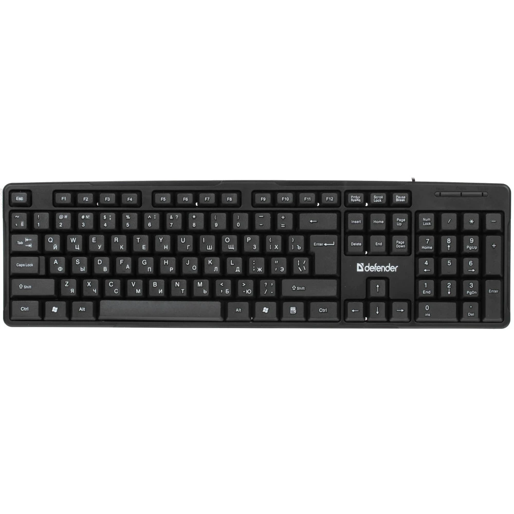 Клавиатура Defender Next HB-440 RU черный 45440 Проводная, USB