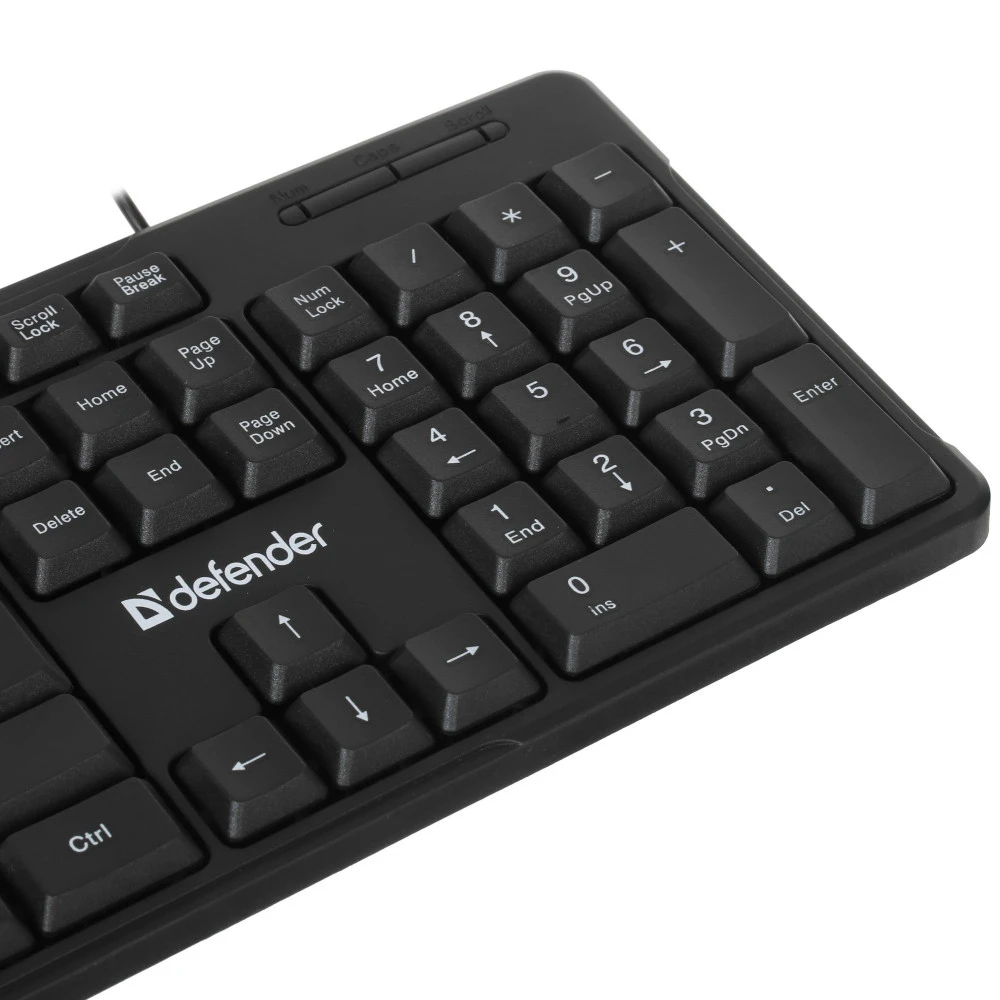 Клавиатура Defender Next HB-440 RU черный 45440 Проводная, USB