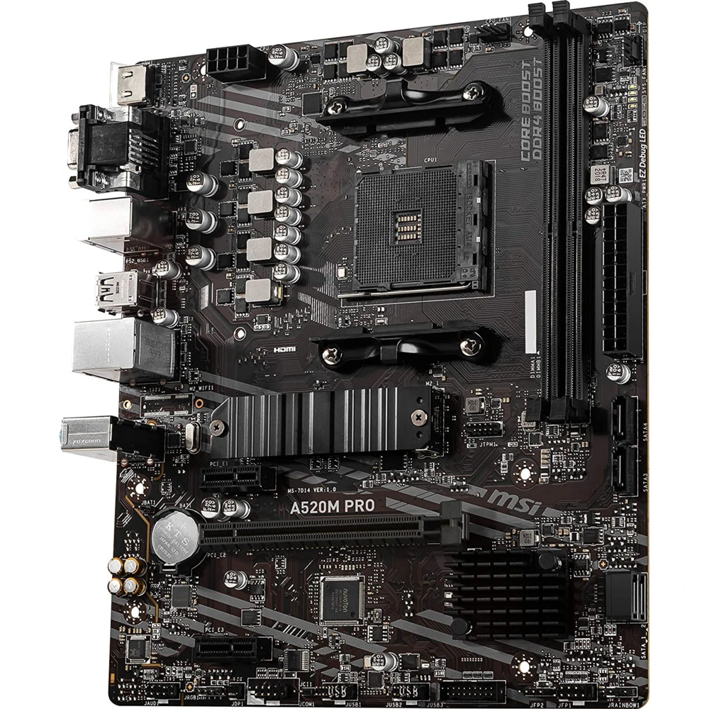 Материнская плата MSI A520M PRO Micro-ATX, AMD AM4