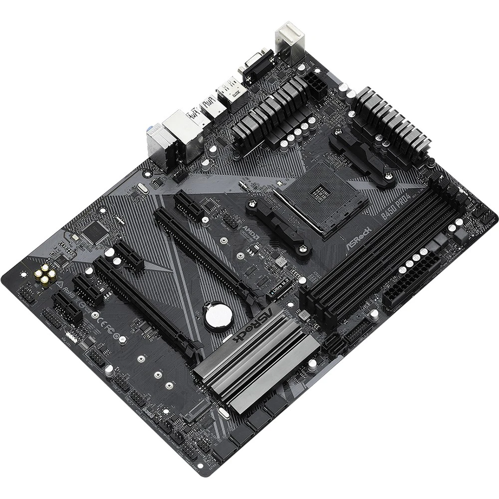 Материнская плата ASRock B450 PRO4 R2.0 ATX, AMD AM4