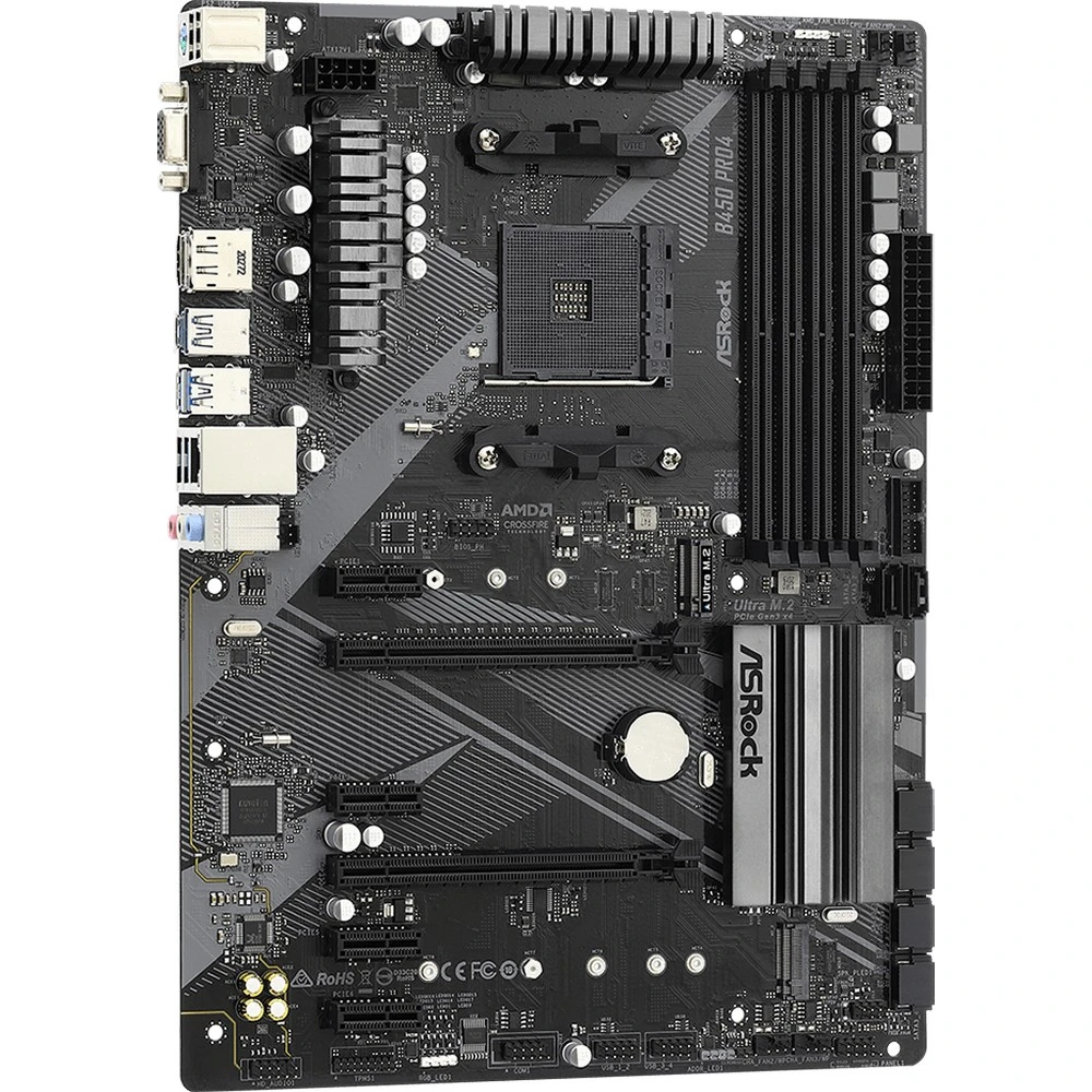 Материнская плата ASRock B450 PRO4 R2.0 ATX, AMD AM4
