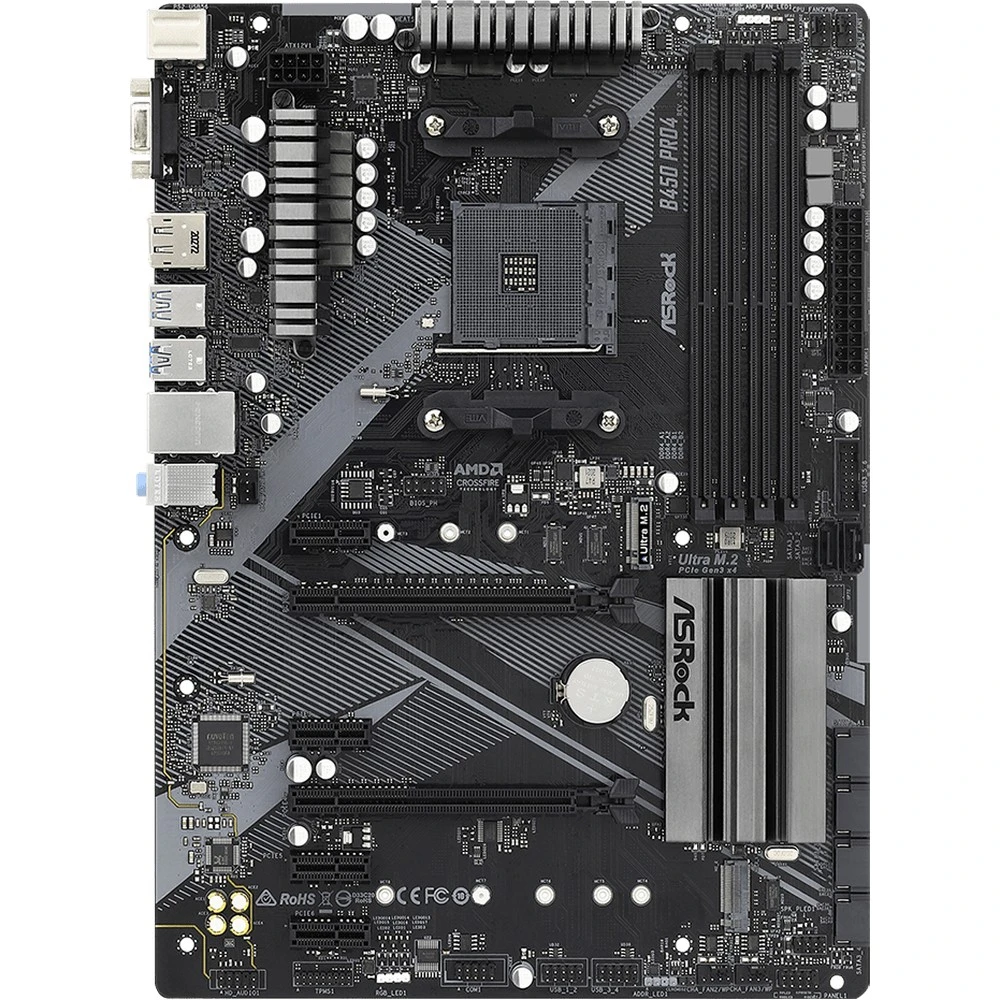 Материнская плата ASRock B450 PRO4 R2.0 ATX, AMD AM4