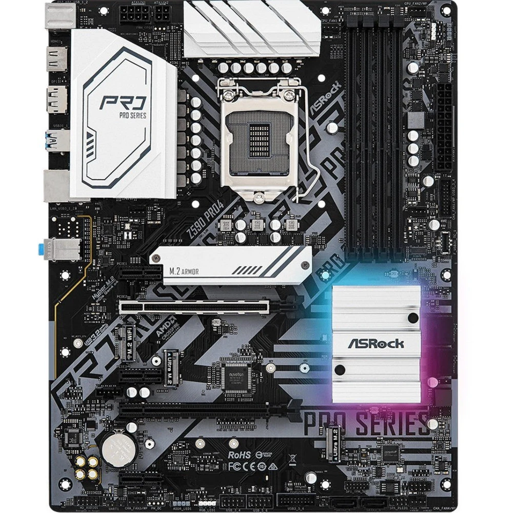 Материнская плата ASRock Z590 PRO4 ATX, LGA 1200